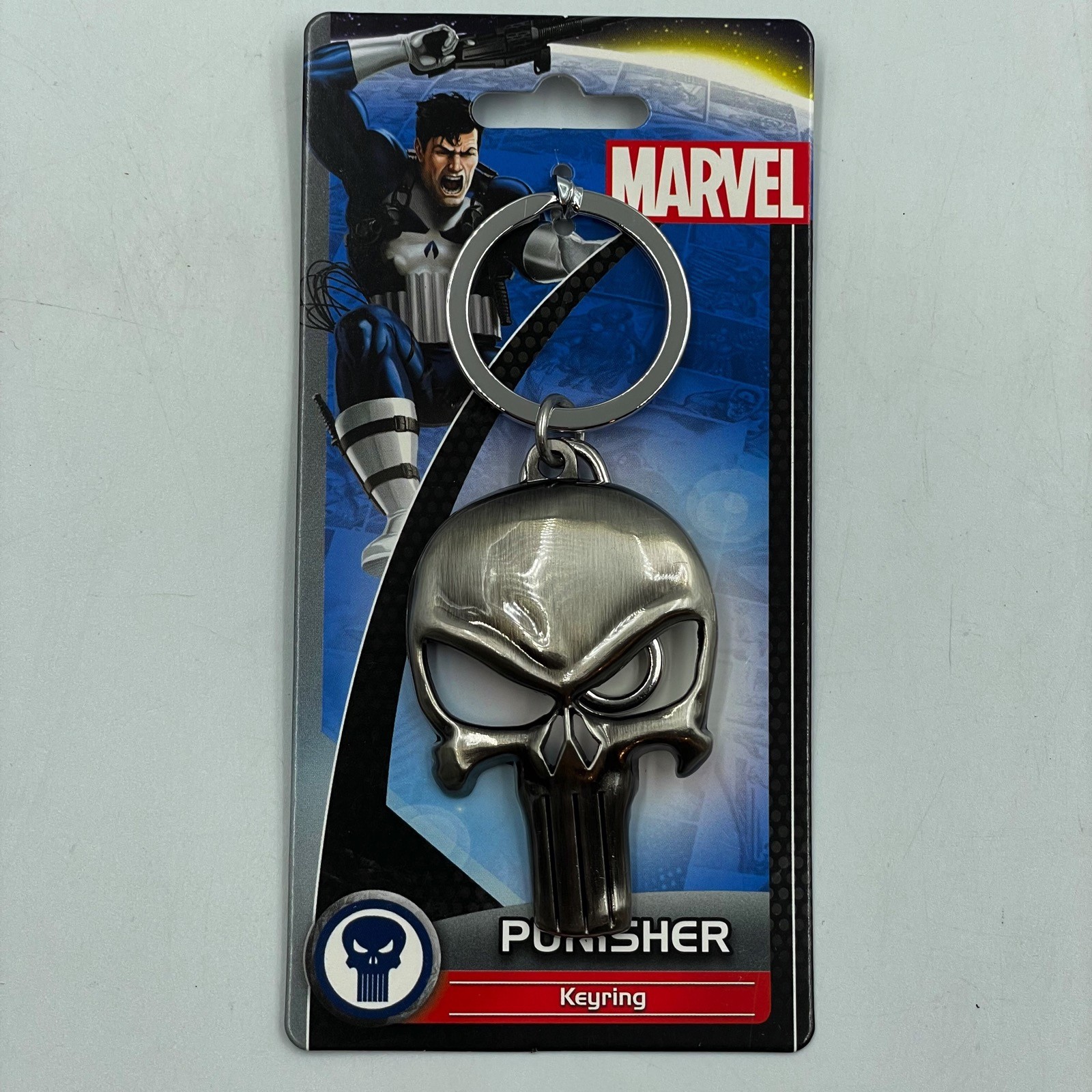 Punisher Skull Keyring • Marvel Avengers • Keychain • Officially Licensed • New