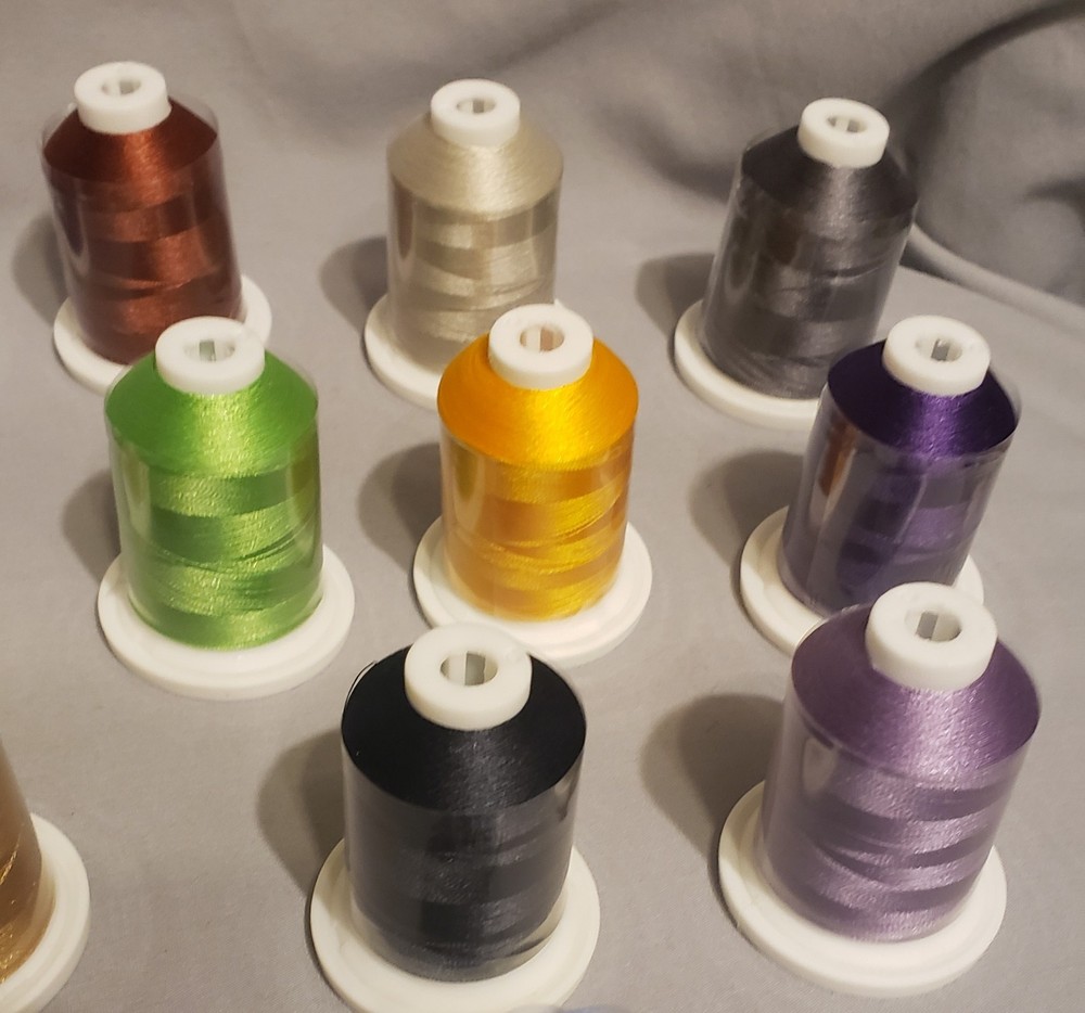 Brother Pacesetter Polyester Embroidery Machine Thread Kit 15 Spools 1100yd New