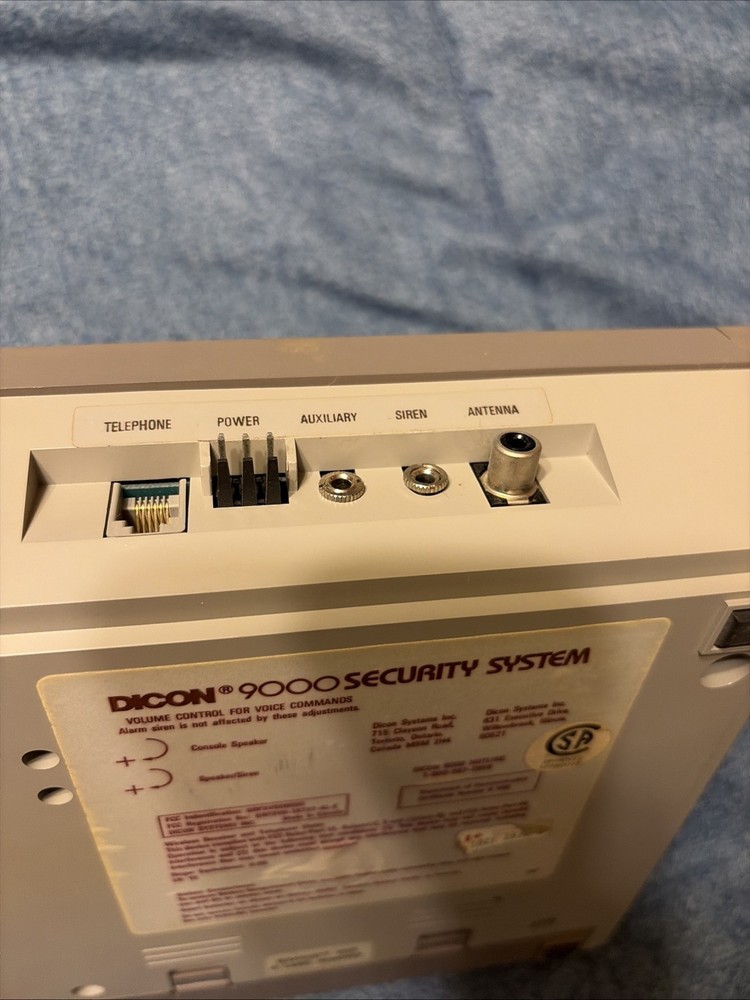 Vintage DICON 9000 security system main unit only vg