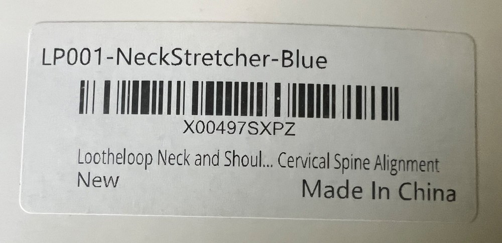 LOOTHELOOP 4H 4-Height Adjustable Neck Stretcher Cervical Spine Alignment