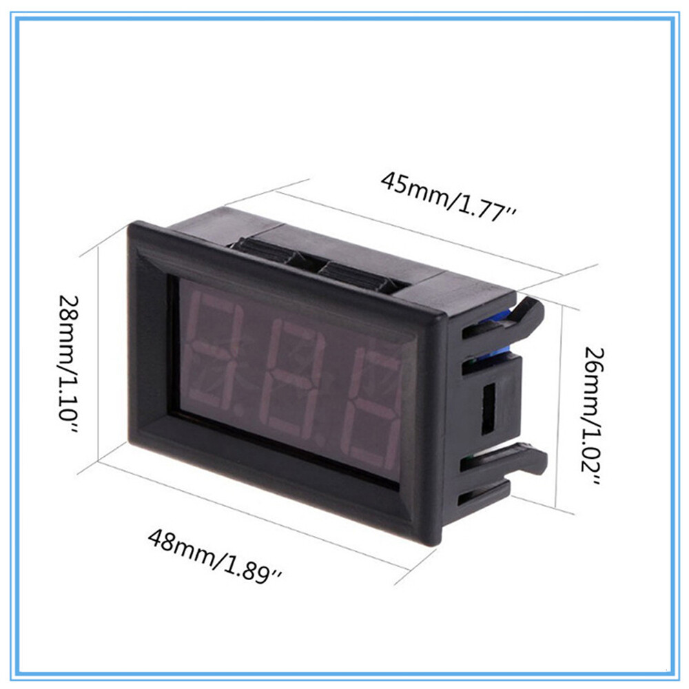 12V Digital LCD Thermometer Temperature Meter Waterproof Sensor Probe Fridge