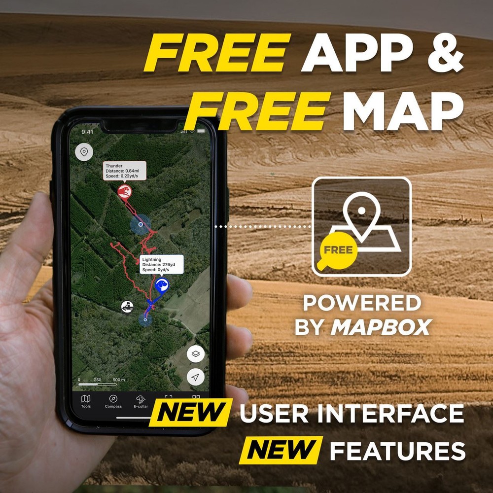 Dogtra PATHFINDER2 MINI GPS Tracking + Training E-Collar SmartPhone Control