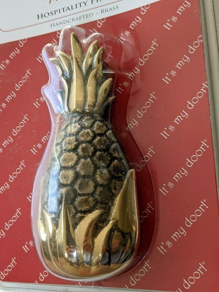 Michael Healy Solid Brass Pineapple Door Knocker Hospitality NEW