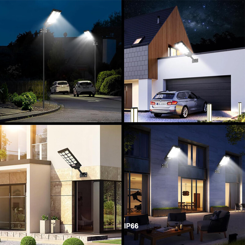 20000000LM Commercial LED Solar Street Light Outdoor Dusk to Dawn Road Area Lamp
