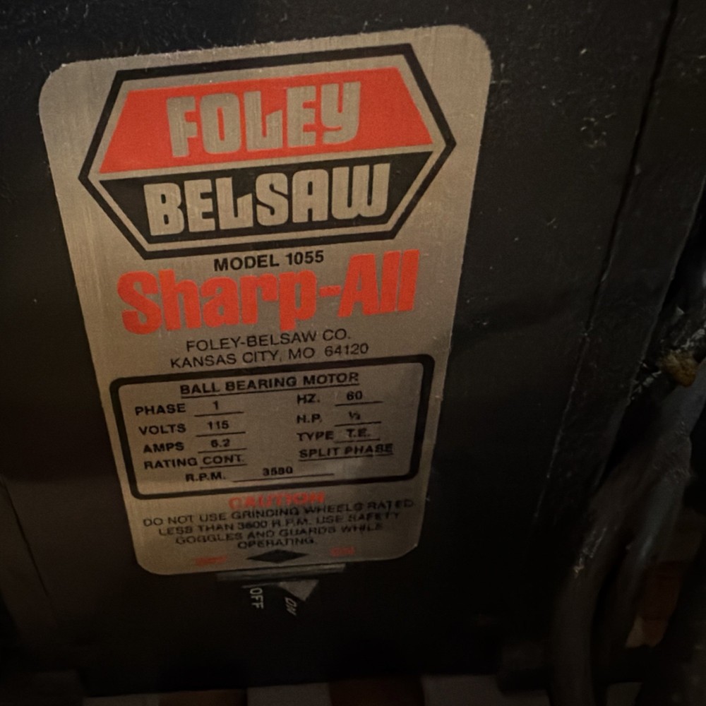 Foley Belsaw 1055 Sharp-All Sharpening Tool 115V for Grinding & Sharpening