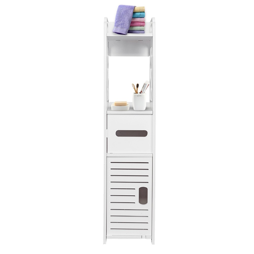 Bathroom Storage Shelf Drawer Multi Compartment Organizer Wate