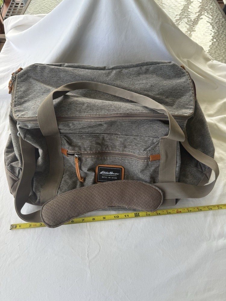Eddie Bauer Bygone Utility Hiking Backpack + Matching Duffle Dark Gray