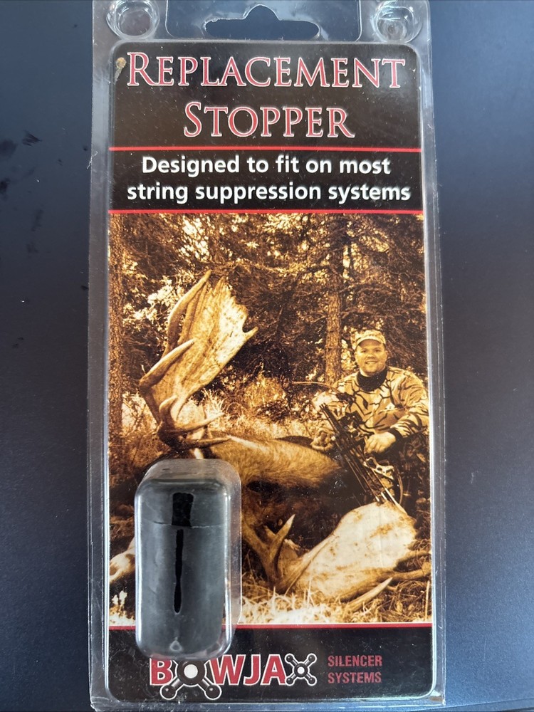 Bowjax Replacement Stopper Black Fits 3/8” Rod