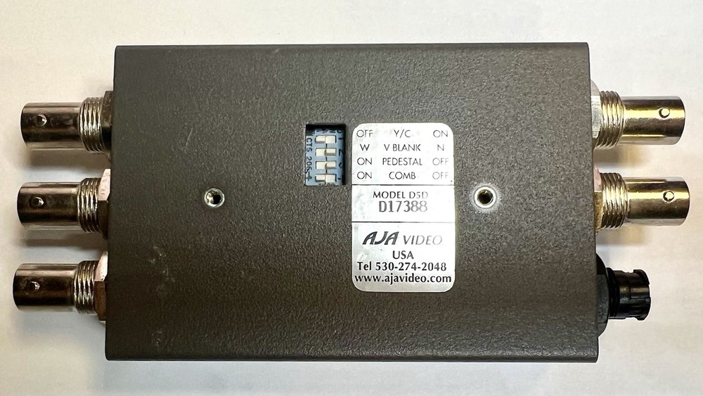 AJA D5D NTSC/PAL to SERIAL DECODER