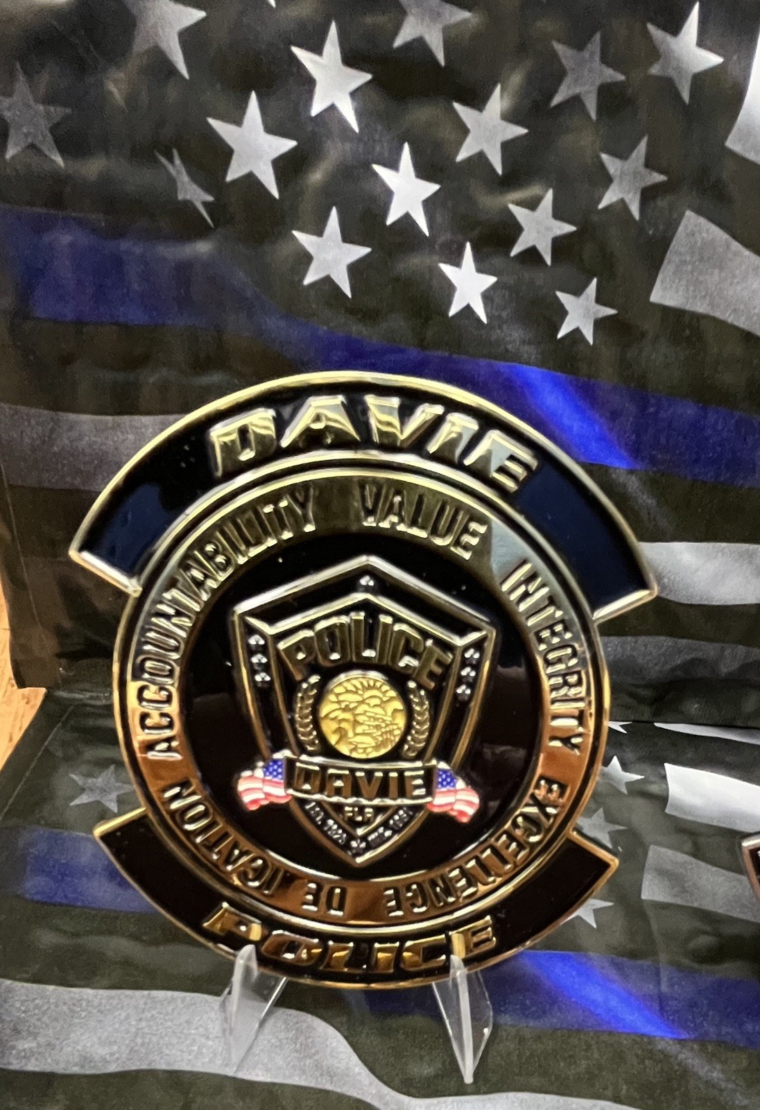 Davie Police Department Traffic Unit Reaper Challenge Coin