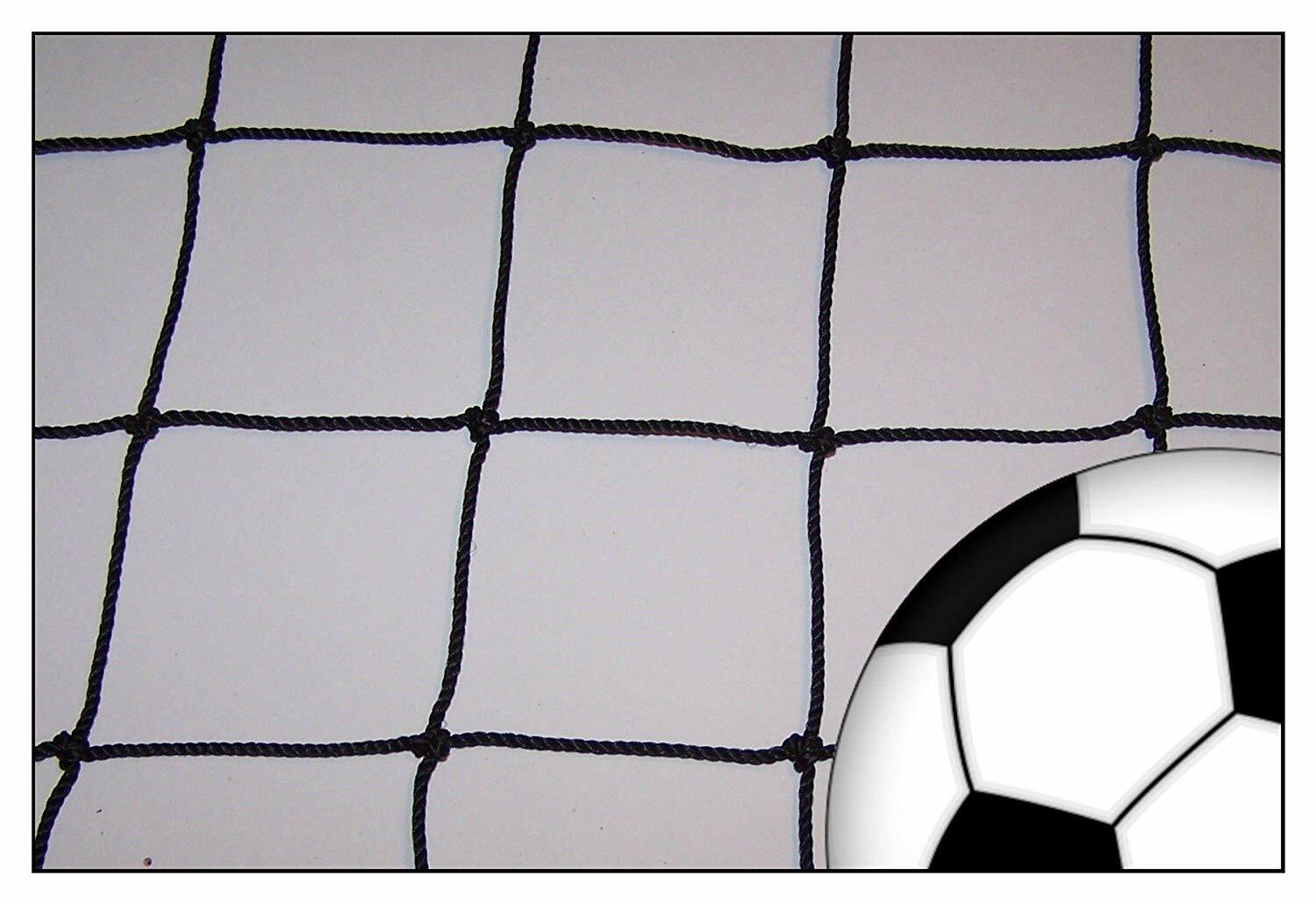8' x 4' Soccer Basketball Barrier Backstop Net Black Square Nylon 4" Mesh #36