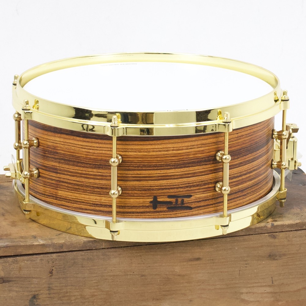 TreeHouse Custom Drums 5½x13 Solid Zebrawood Snare Drum
