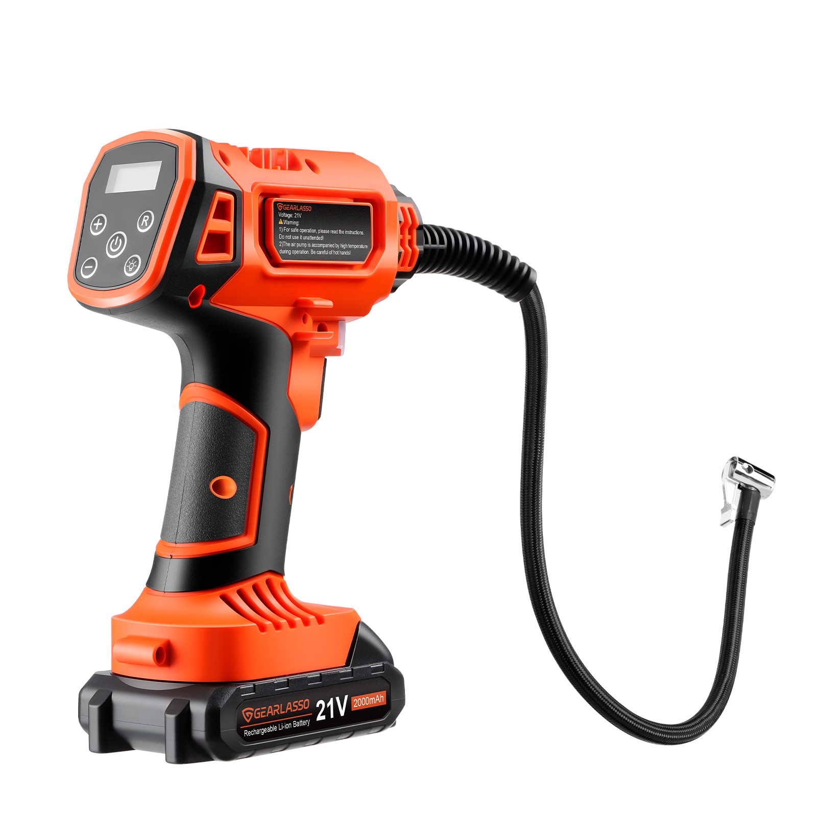 160PSI Cordless Tire Inflator Air Compressor Rechargeable Battery Car Air Pump