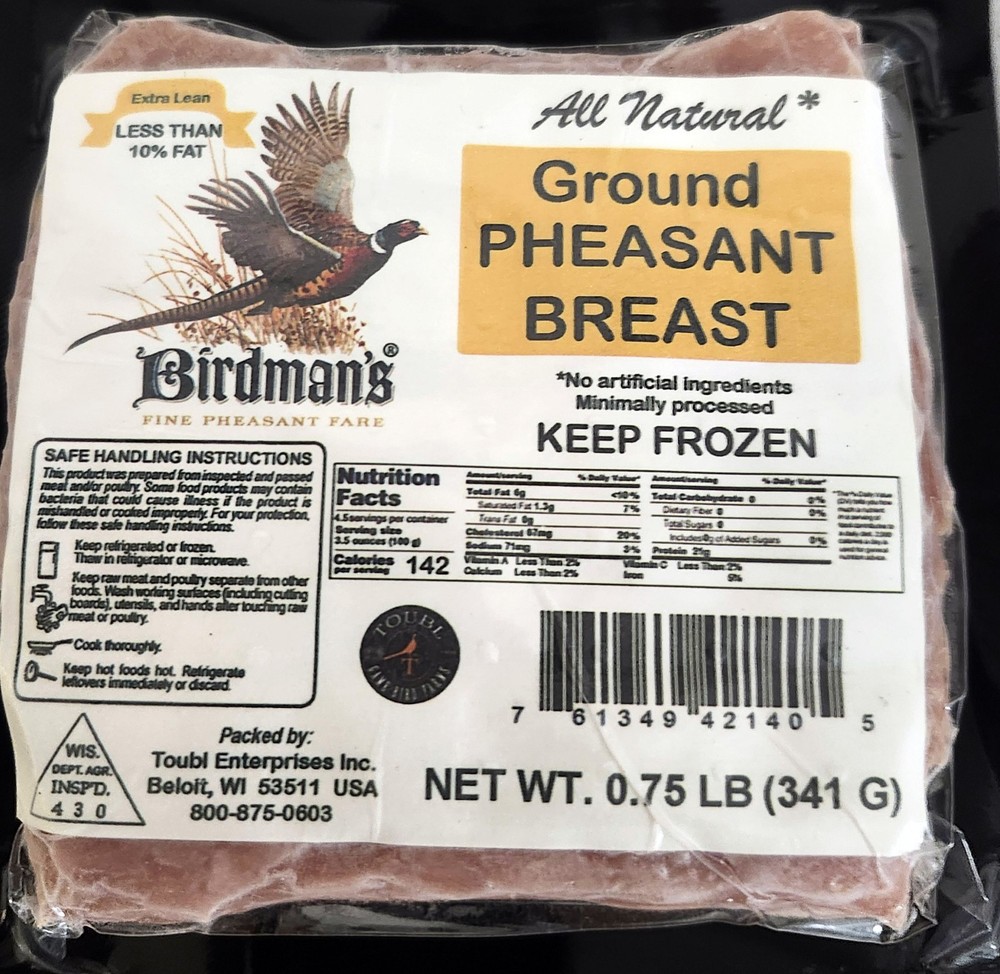 Birdman's Ground Pheasant Breast