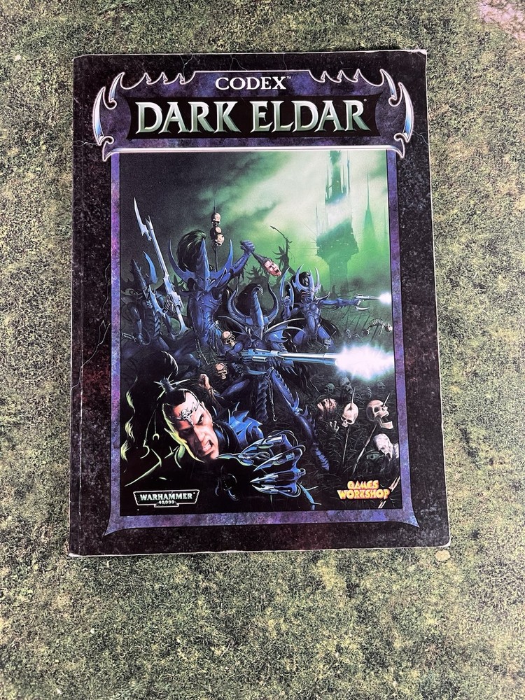 Games Workshop Warhammer 40K Codex Dark Eldar Softcover Supplement (1998)