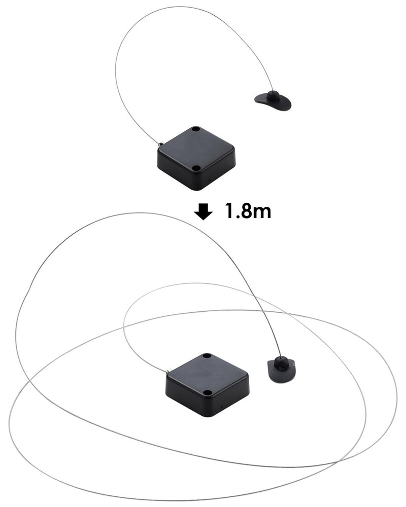 I3C 1.8M/5.9Ft Remote Cable Lock - 1 Pc, Retractable Remote Control Cable Tet...