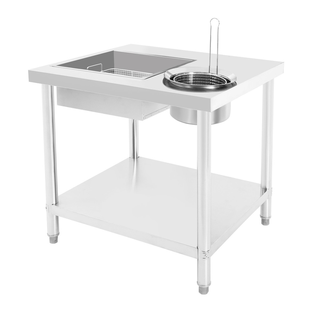 Fried Chicken Preparation Stainless Commercial Fried Chicken Breading Work Table