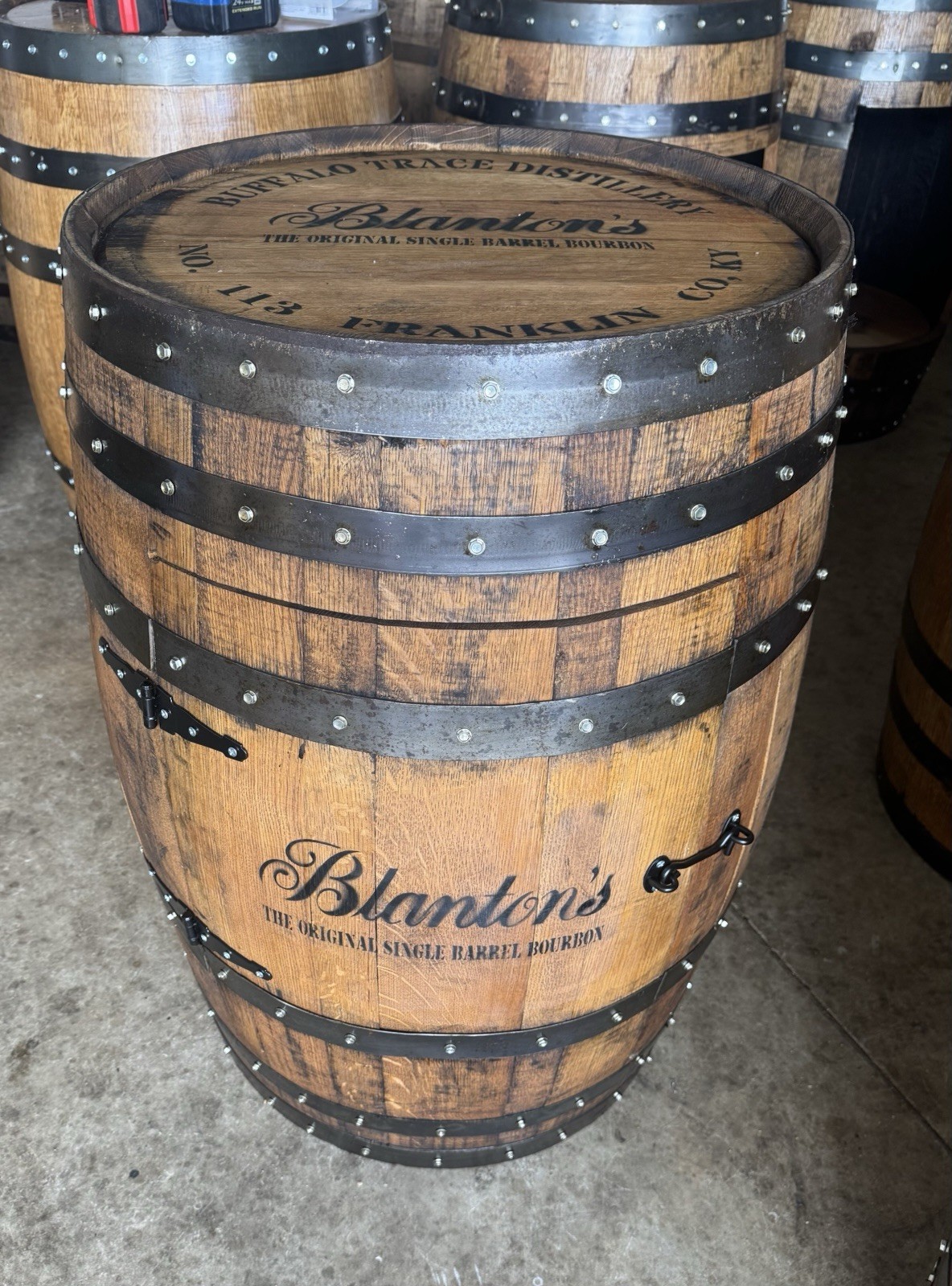 Whiskey Barrel Cabinets Bars “Free Shipping”