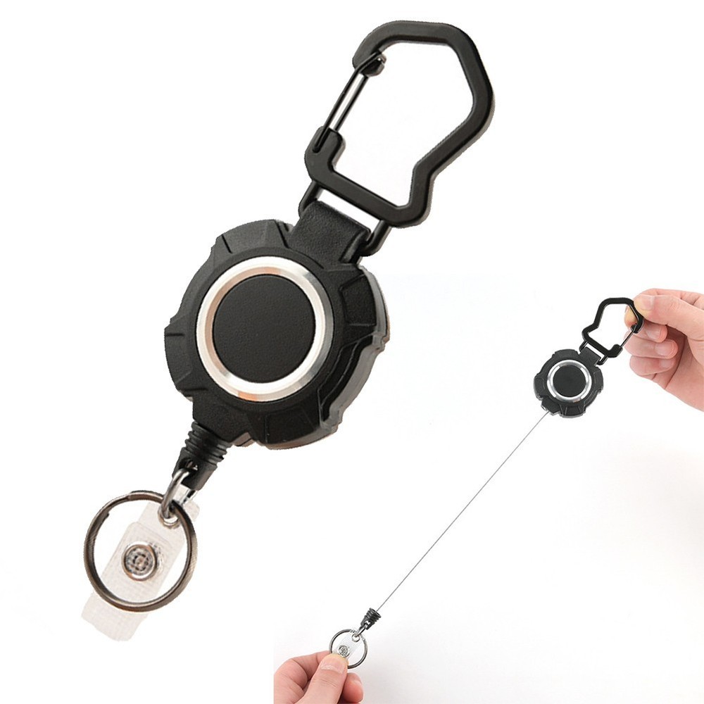 Functional Badge Reel and Keyholder with Secure Card Holding Functionality