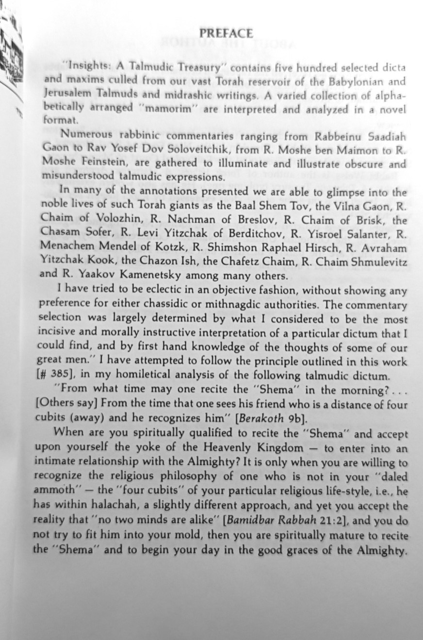 Insights : A Talmudic Treasury Vol. 2 By Rabbi Saul Weiss