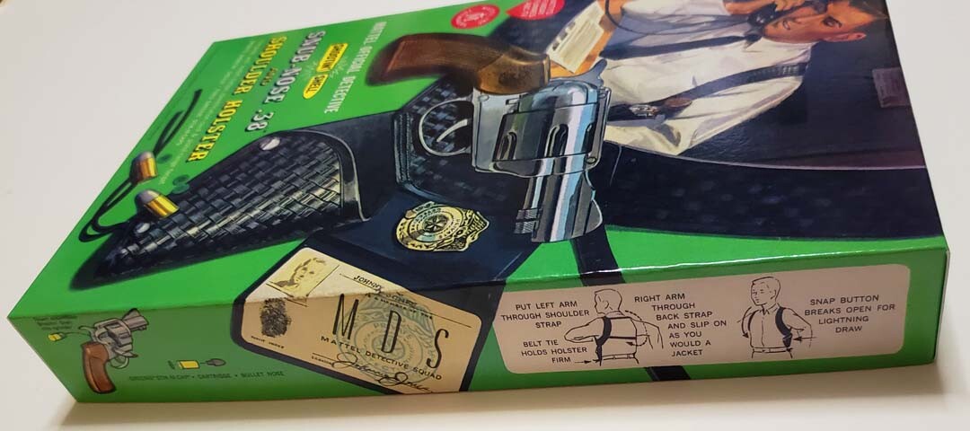 Mattel Shootin' Shell Snub Nose .38 Empty Box for Detective Gun & Holster Read