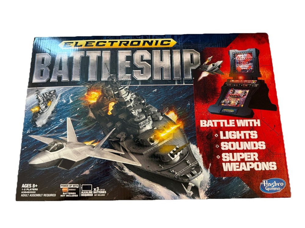 2012 Hasbro Electronic Battleship 100% Complete Tested-Works