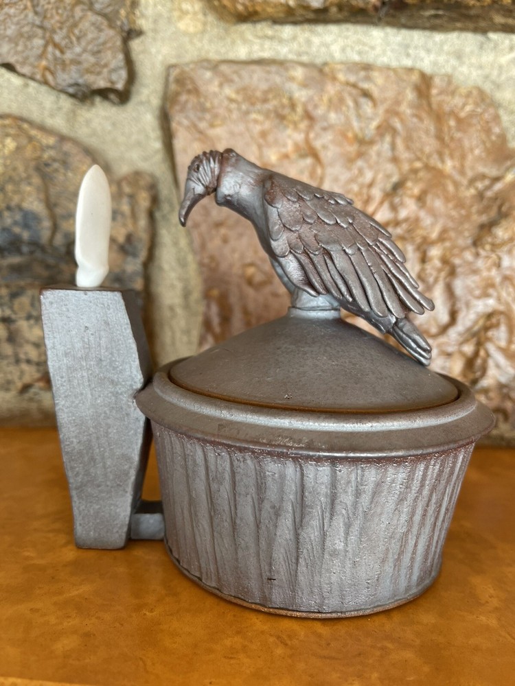 Mint Steven Godfrey Bird Salt/Sugar Cellar Jar