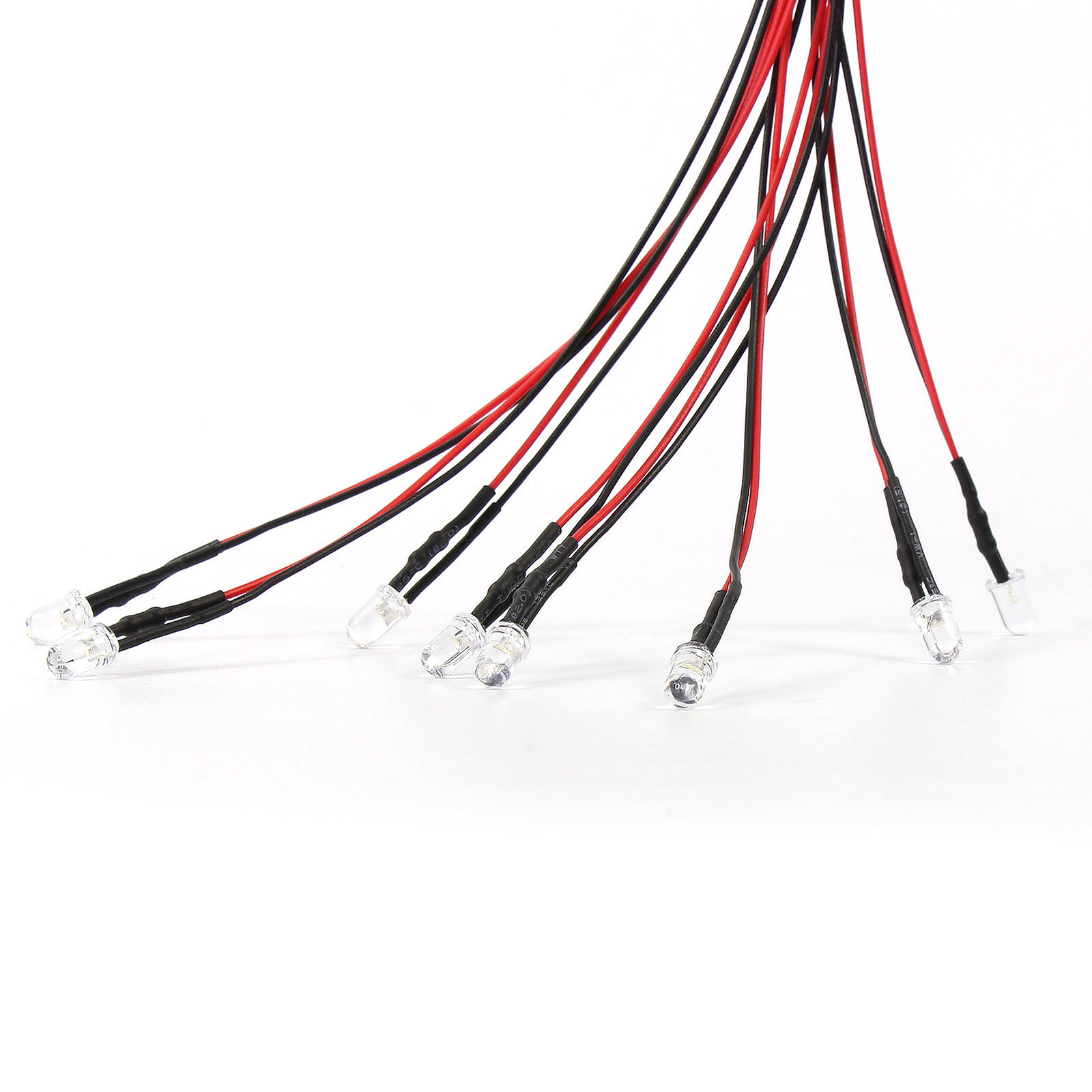 L125WM 20pcs Pre-wired Resistor 26awg 20cm Wire Warm White 5mm LED Light 12V