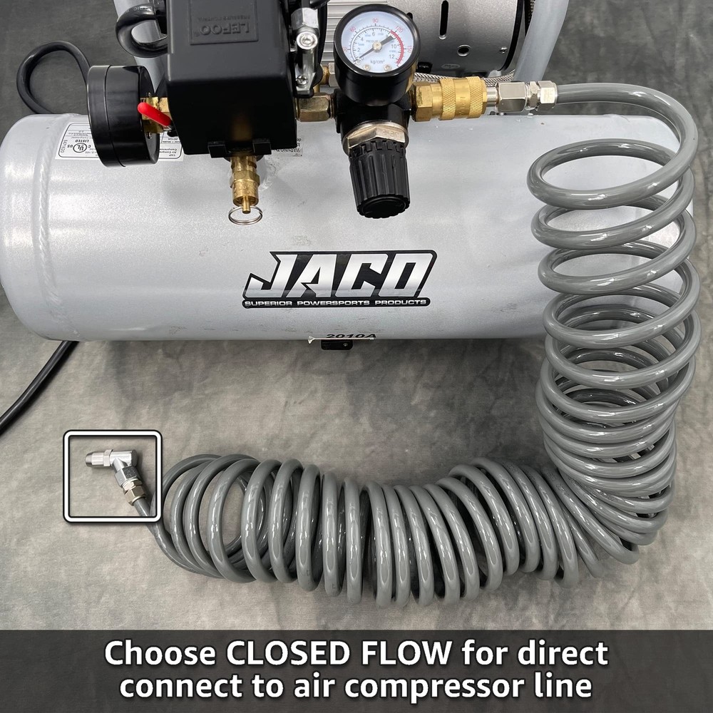 JACO Advanced Angled Tire Air Chuck - 1/4" NPT (2 Pack) (Open Flow)