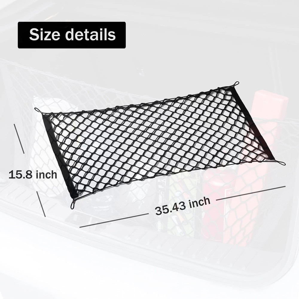Cargo Net Stretchable Car Exterior Accessories Adjustable Elastic Trunk Storage