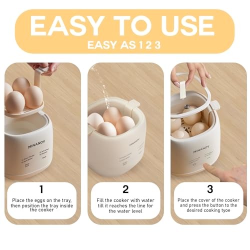 Egg Maker - Electric Egg Cooker With Auto Shut Off And Alarm- Egg Maker