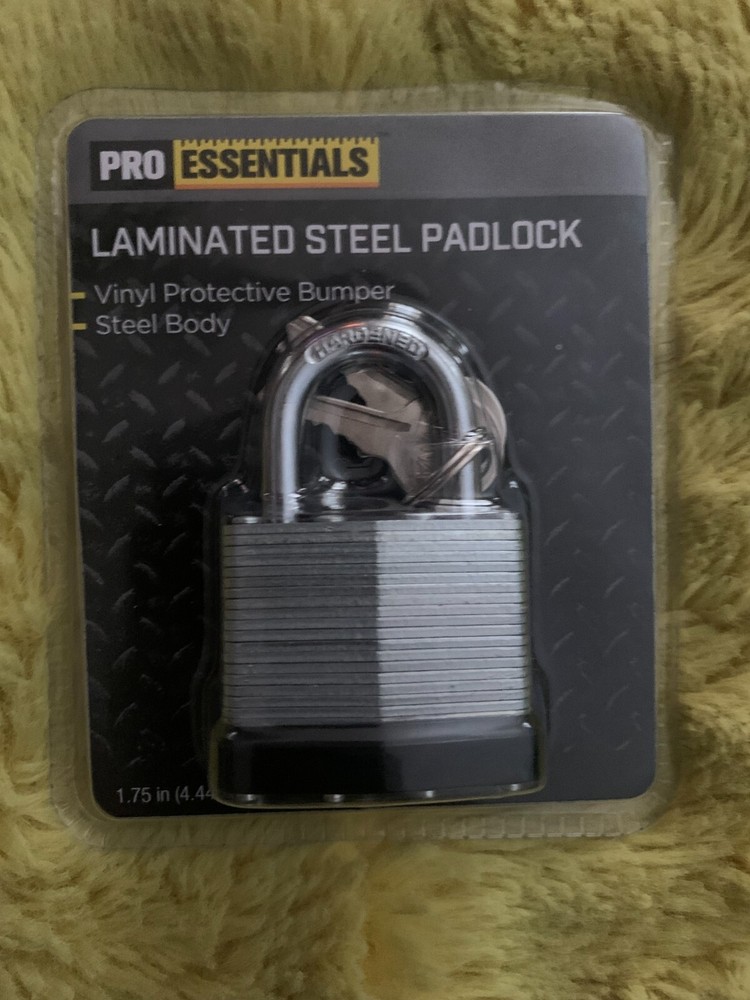 Pro Essentials Laminated Steel Padlock 25mm