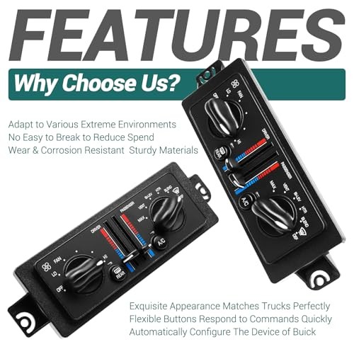 AC Climate Control Module Compatible with 2000-2005 Buick Century 599-199