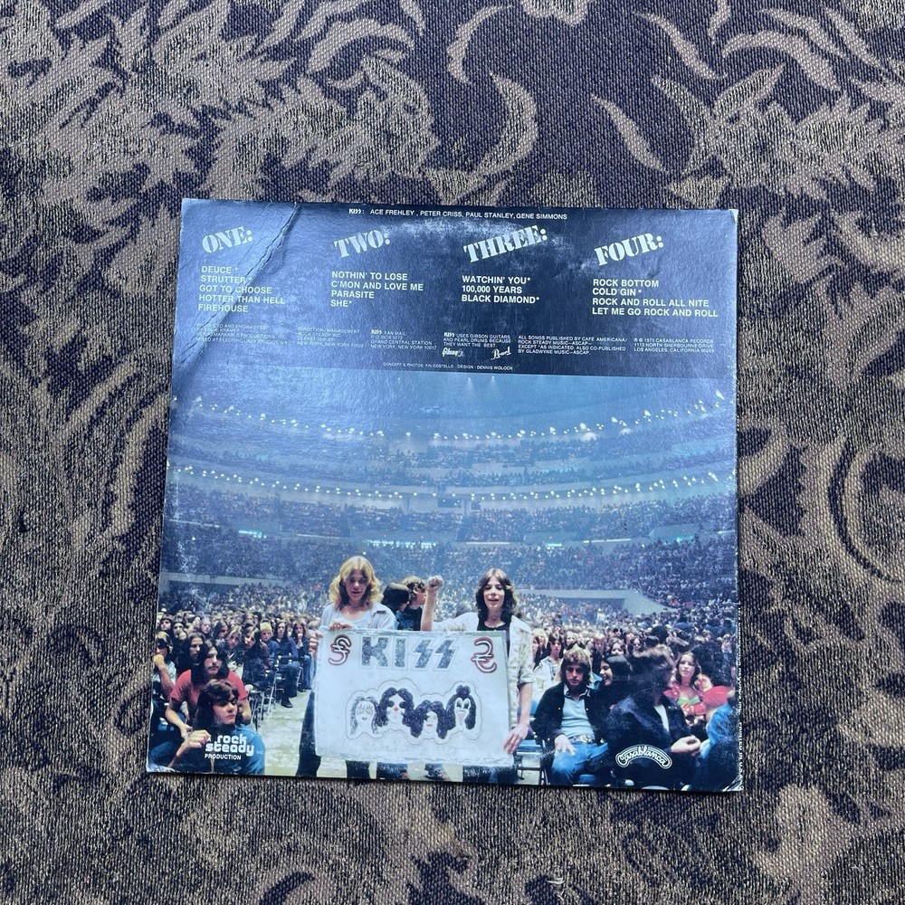 KISS ALIVE! LP Vinyl Album 1975 1976 Solo NBLP 7020 Terre Haute Pressing