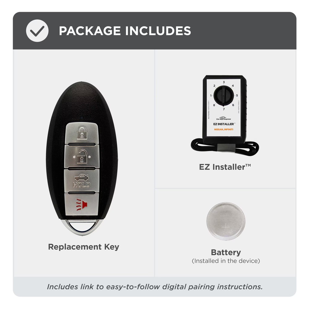 Car Keys Express - Nissan Simple Key - 4 Button Smart Key Remote and programm...