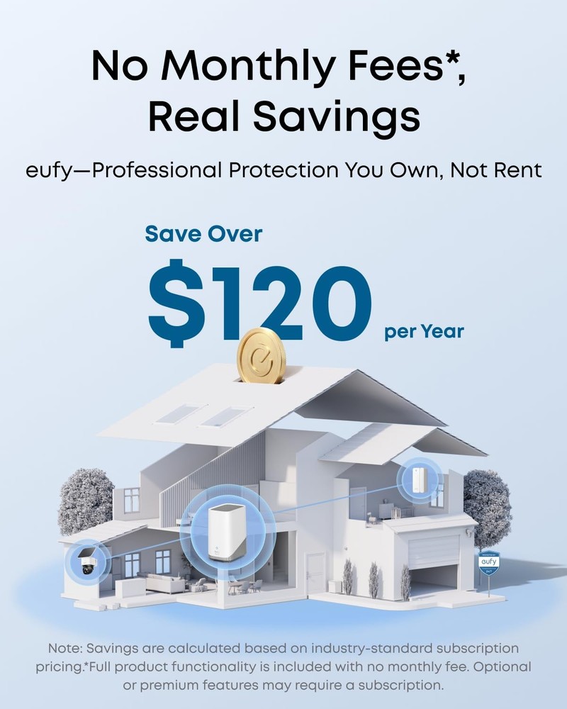 eufy Security 4K Indoor Camera E30-No Subscription,Work as Pet White