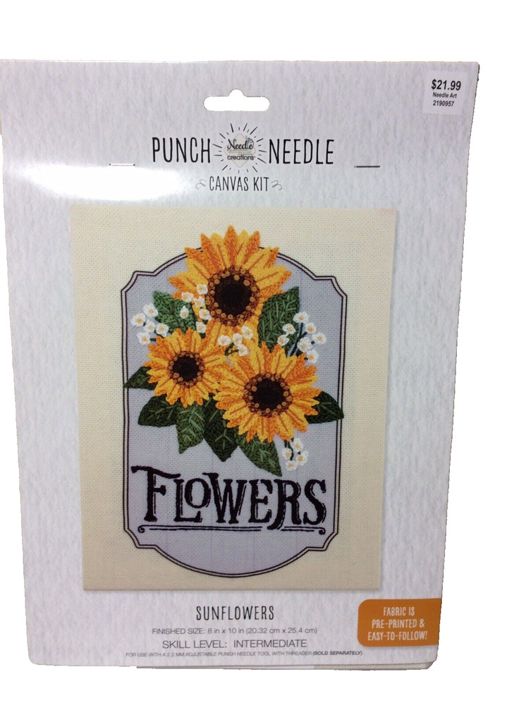 Needle Creations Punch Needle Kit “Sunflowers”