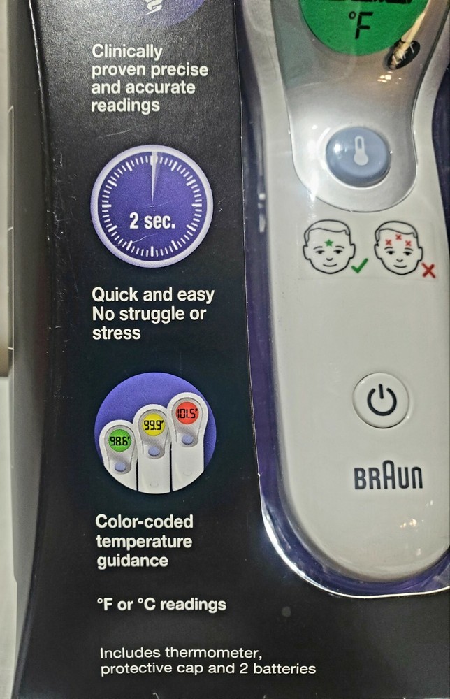 Braun No-Touch Forehead Digital Thermometer- Model NTF3000-NIB