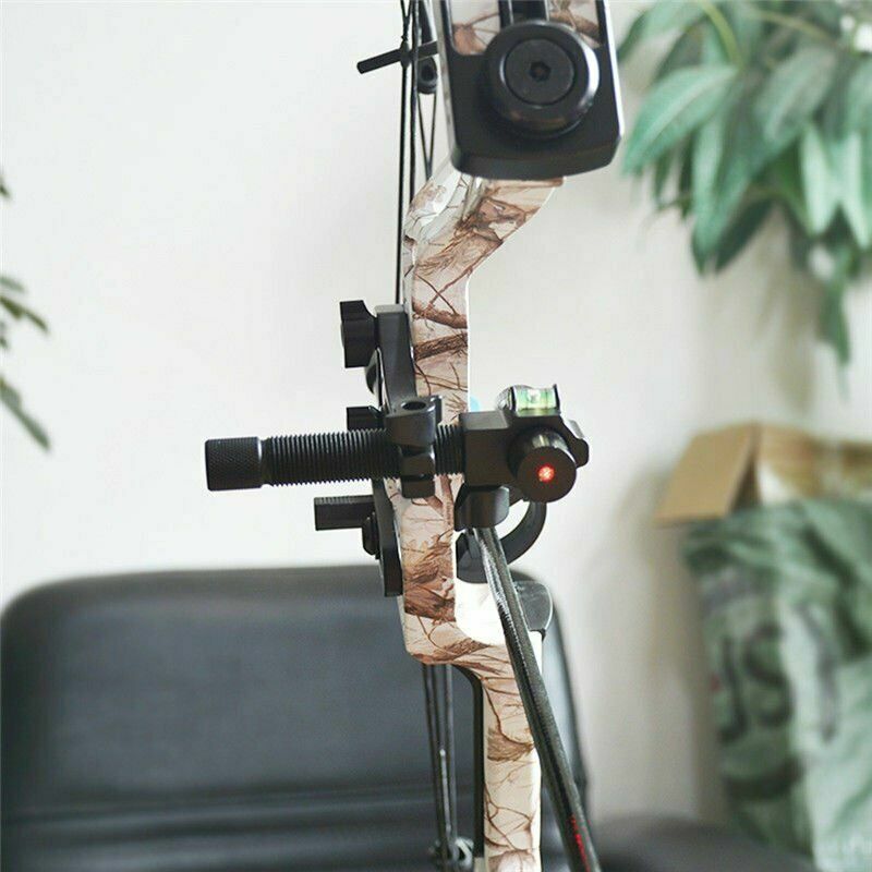 Aluminum 360° Archery Center Laser Sight Aligner Alignment for Compound Bow Hunt