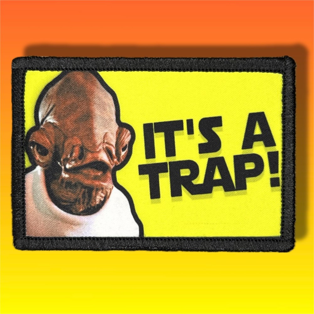 Star Wars It’s A Trap Morale Patch / Military Badge Tactical Hook & Loop 313