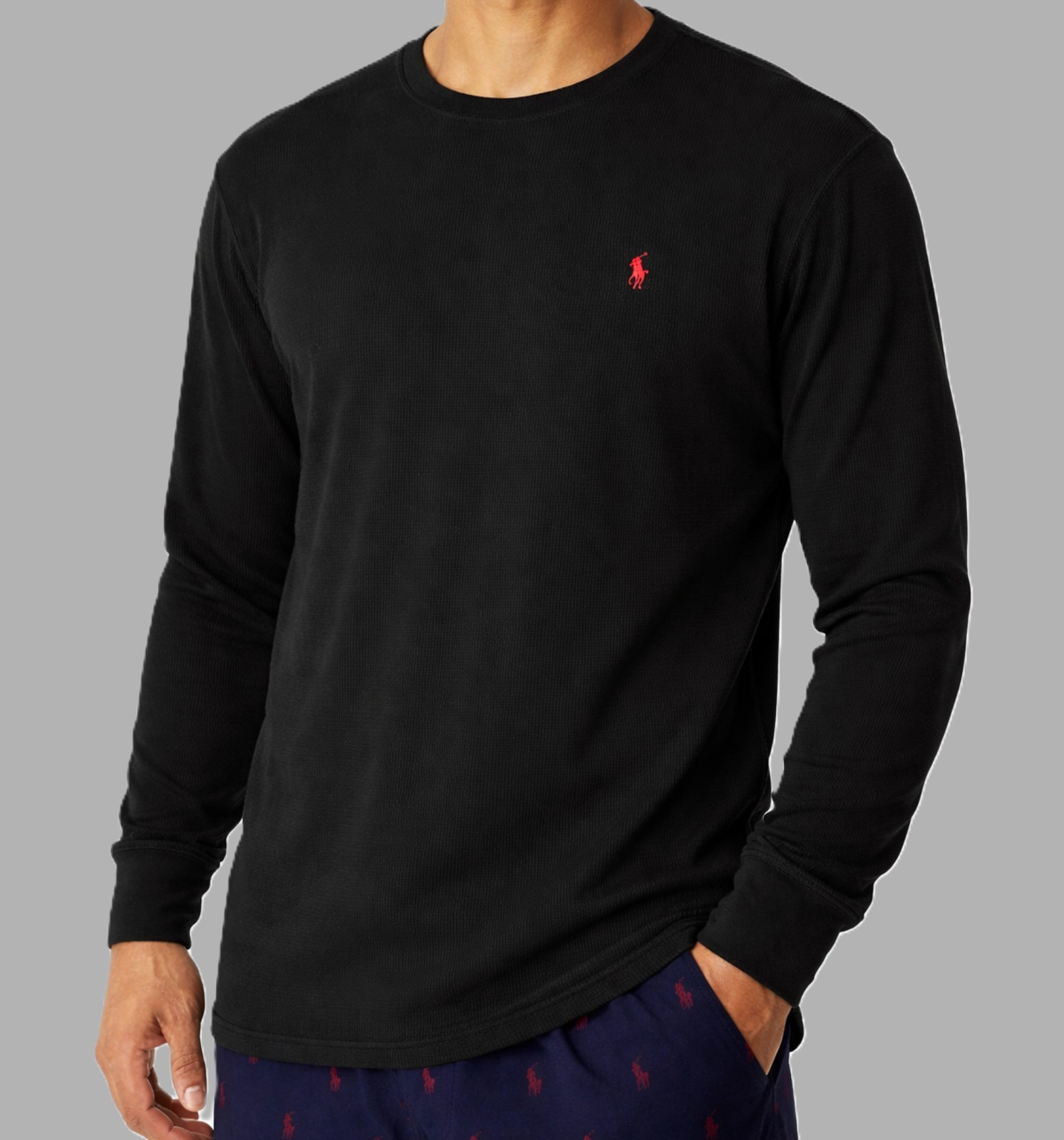 NWT - POLO RALPH LAUREN Mens Waffle Knit Thermal Long Sleeve Shirts : S - XXL