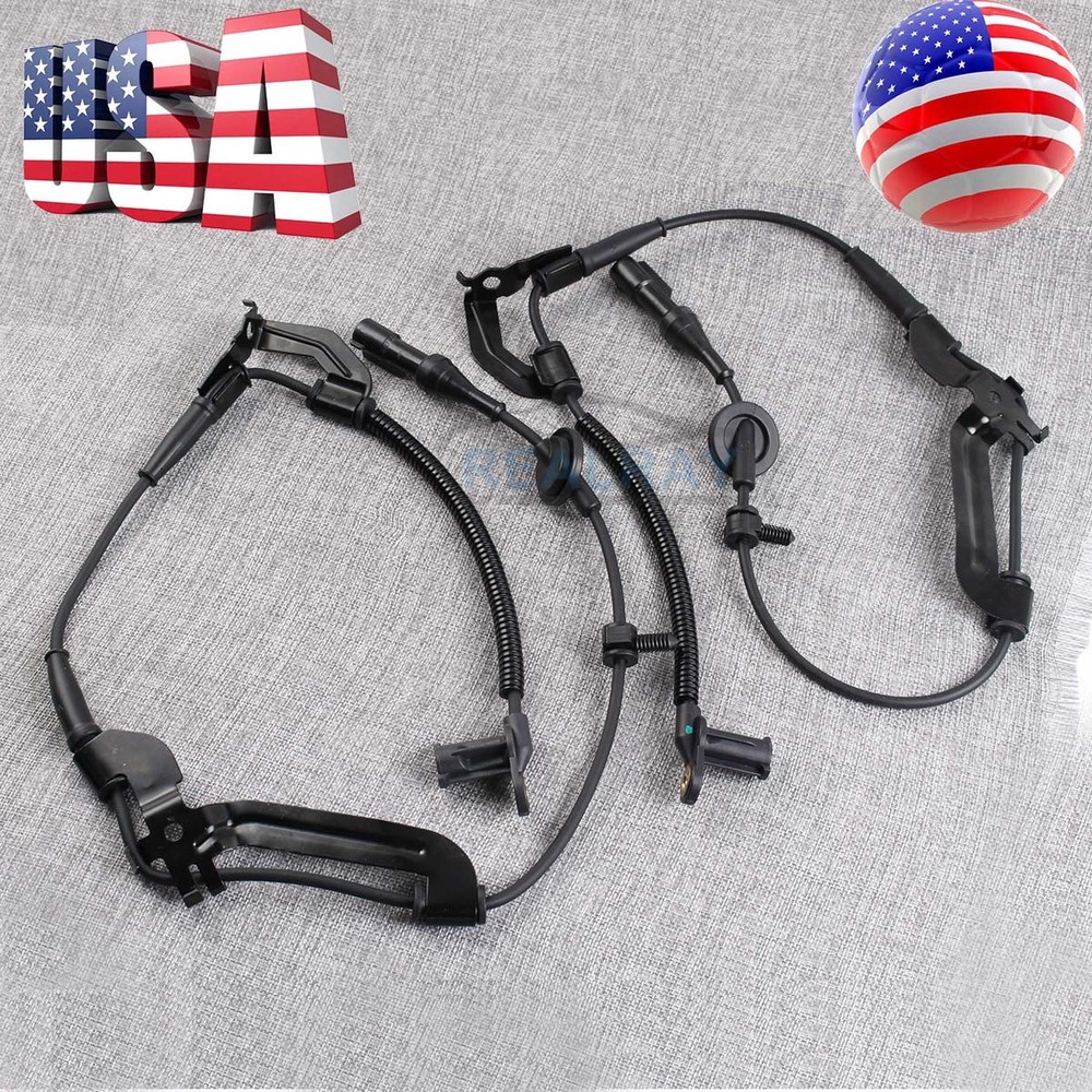 ABS Speed Sensor & Harness Front Left & Right Pair Set for Ford Escape Mariner