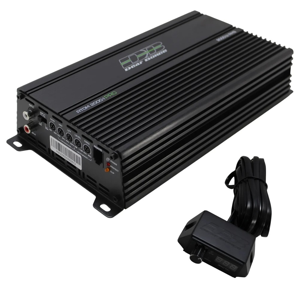 Deaf Bonce Apocalypse 2000W RMS 1-Ohm Class-D Monoblock Amplifier ATOM-2000.1PRO