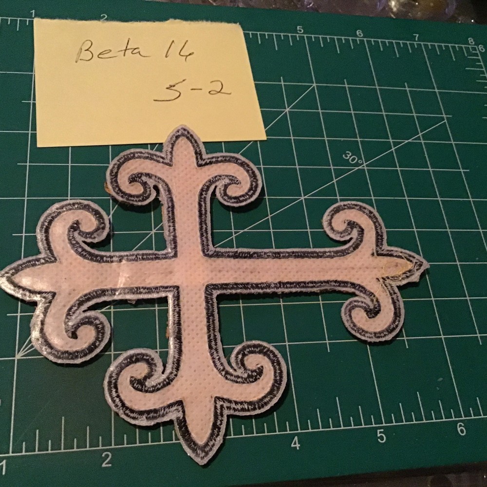 New Appliqué Sequin cross Sew On Patch
