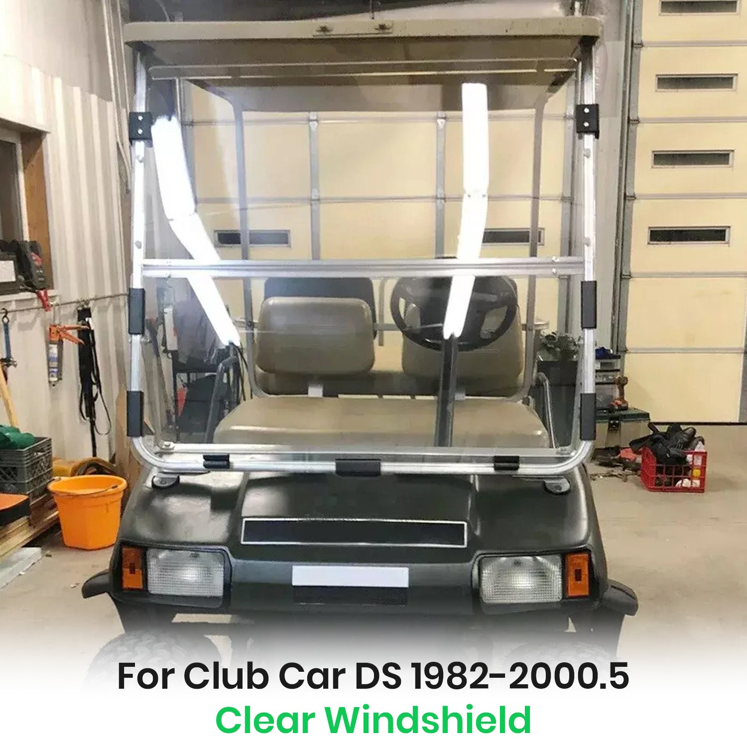 Folding Clear Windshield For Club Car DS 1982-2000.5 1989 Golf Cart