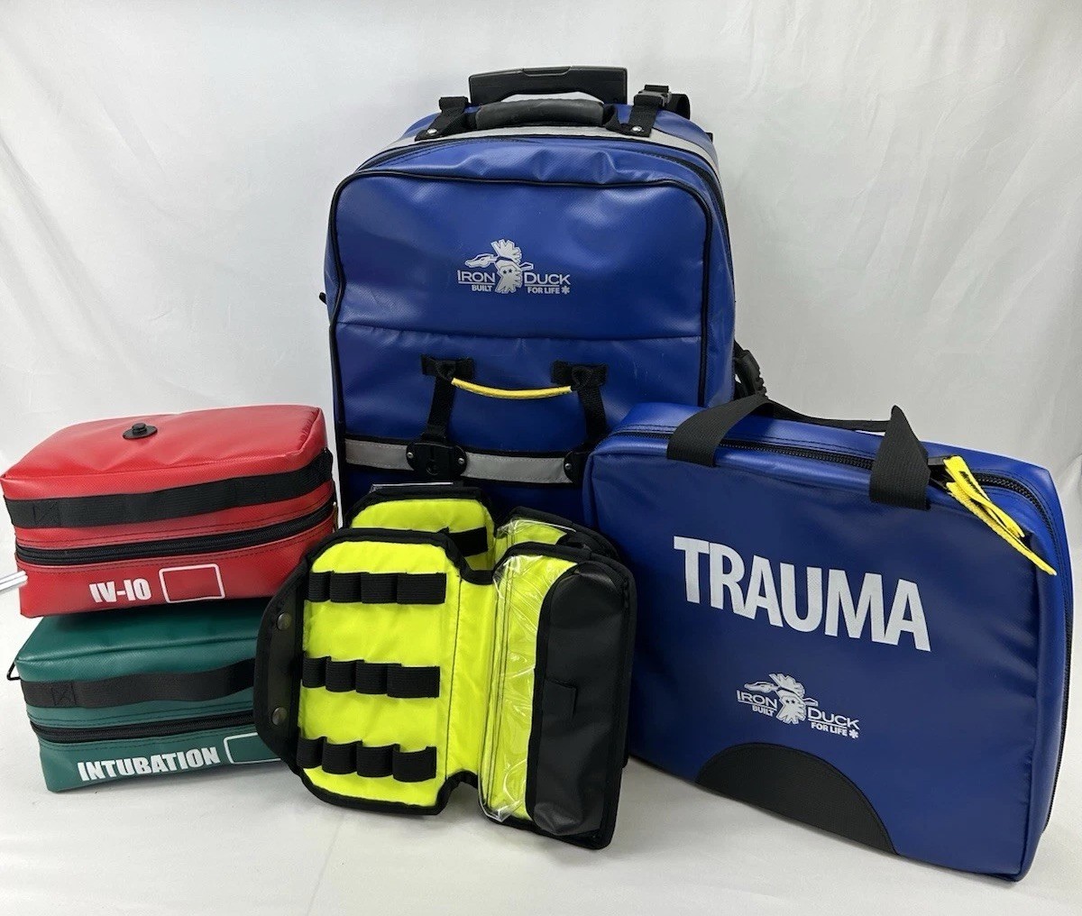 Iron Duck ALS Rolling Backpack!! First Responders EMT/EMS Medical Bag Blue