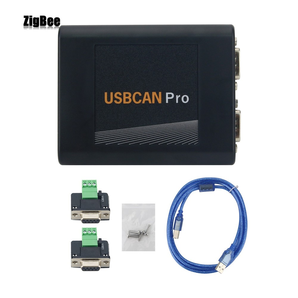 USBCAN-Pro USBCANPro USB to CAN Adapter USB CAN Analyzer w/ Black Shell Enables