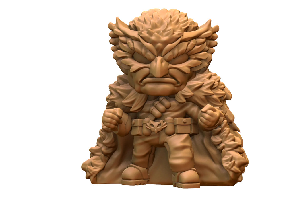 Capsule Chibi - Owlbearman (Fists Ready)