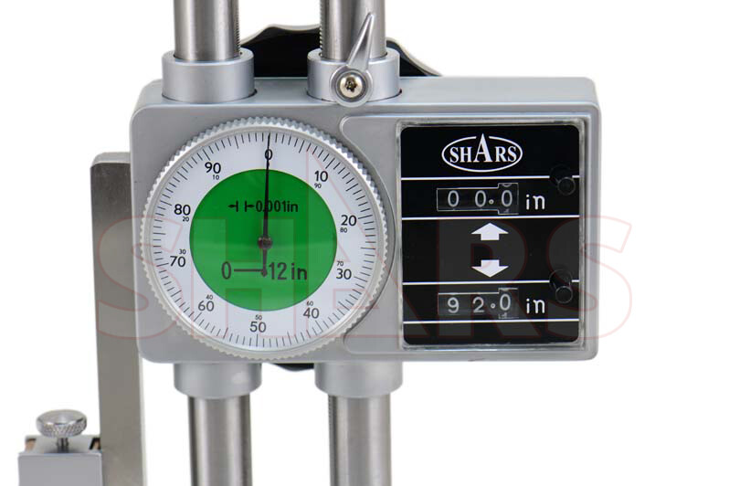 PRECISION DOUBLE BEAM 12" DIAL HEIGHT GAGE CARBIDE .001 R]