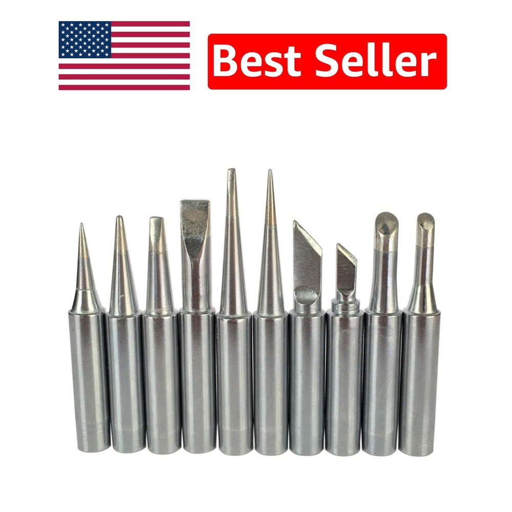 Universal 900M Soldering Iron Tips – 10 Different Sizes for All Your Projects
